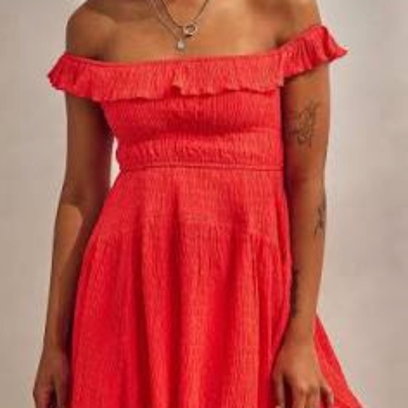 Urban Outfitters Aubrey Off-Shoulder Mini Dress - Picture 13 of 13